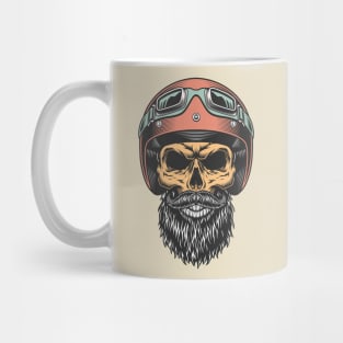 biker skull Mug